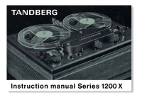 Tandberg 1200 - Owners Manual 